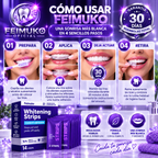 Tiras Blanqueadoras Feimuku® — Sonrisa más blanca en 30 min